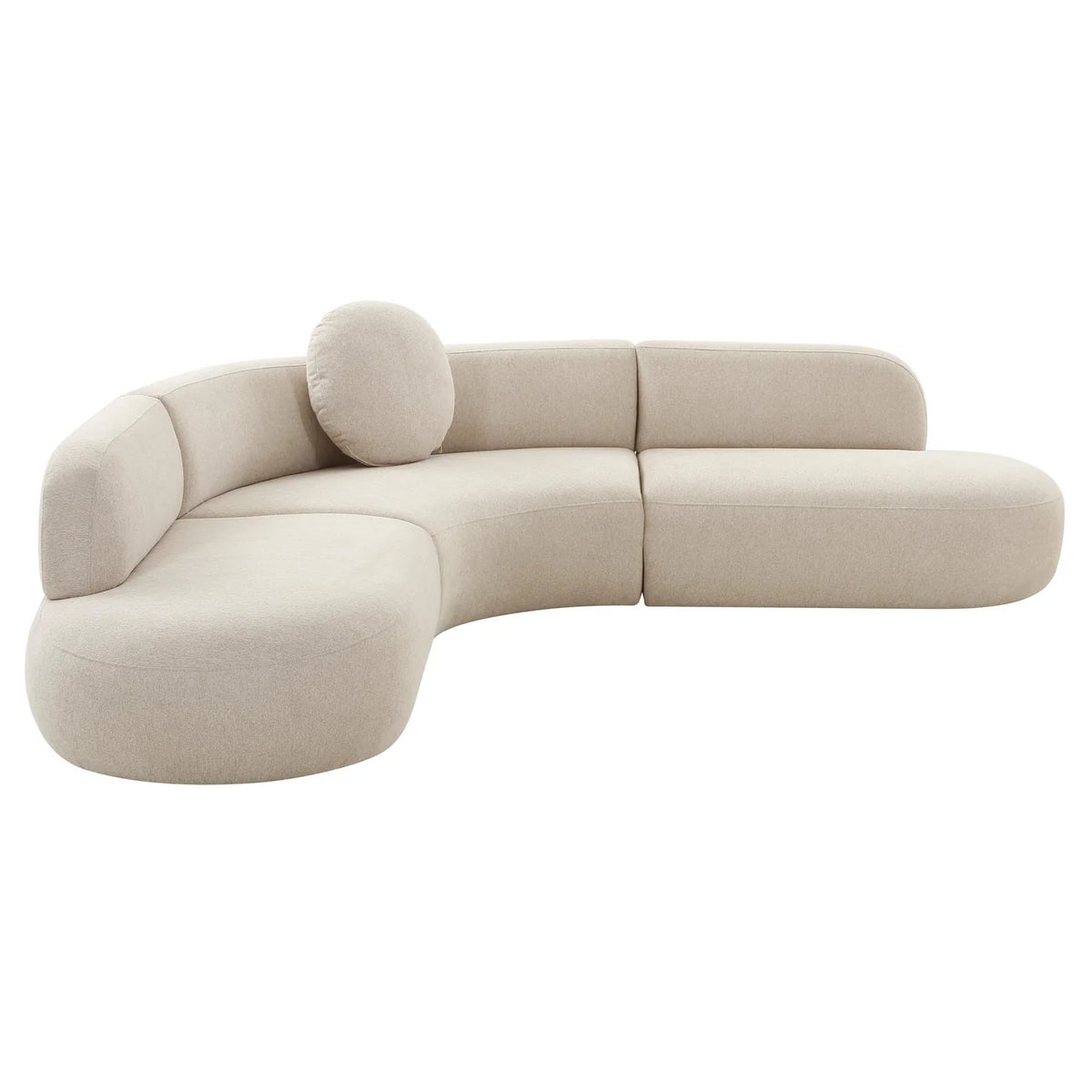Broohah 3-Piece Performance Fabric L-Shaped Sectional
