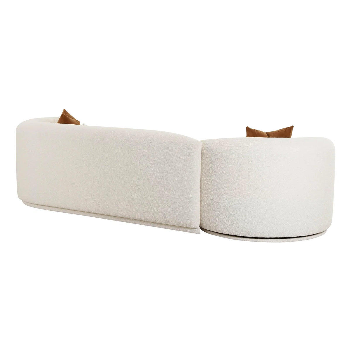 Fickle Cream Performance Boucle 2-Piece Modular Sofa