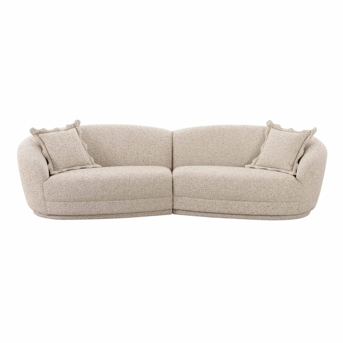 Marion 2-Piece Two-Tone Textured Performance Boucle Sectional
