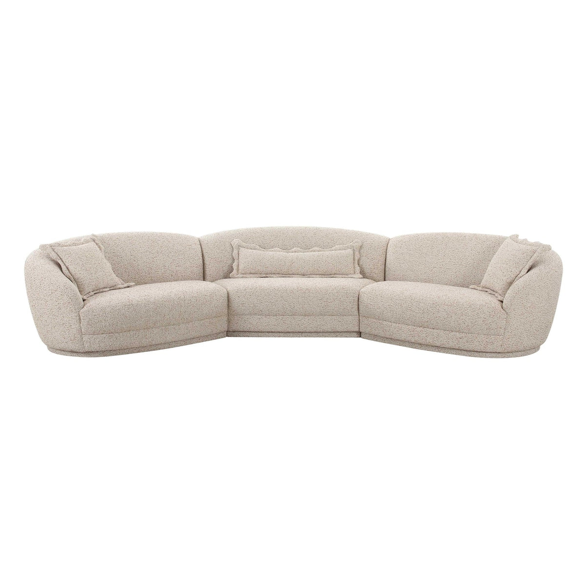 Marion 3-Piece Two-Tone Textured Performance Boucle Sectional