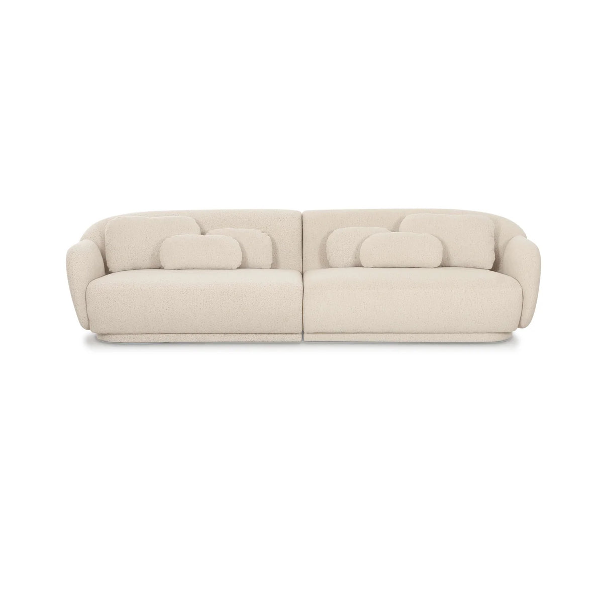 Misty 115" Cream Performance Boucle Modular Sofa
