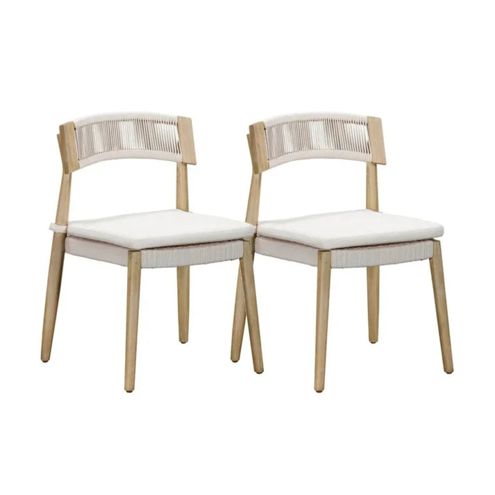 Gata Cream Outdoor Dining Chair - Set of 2