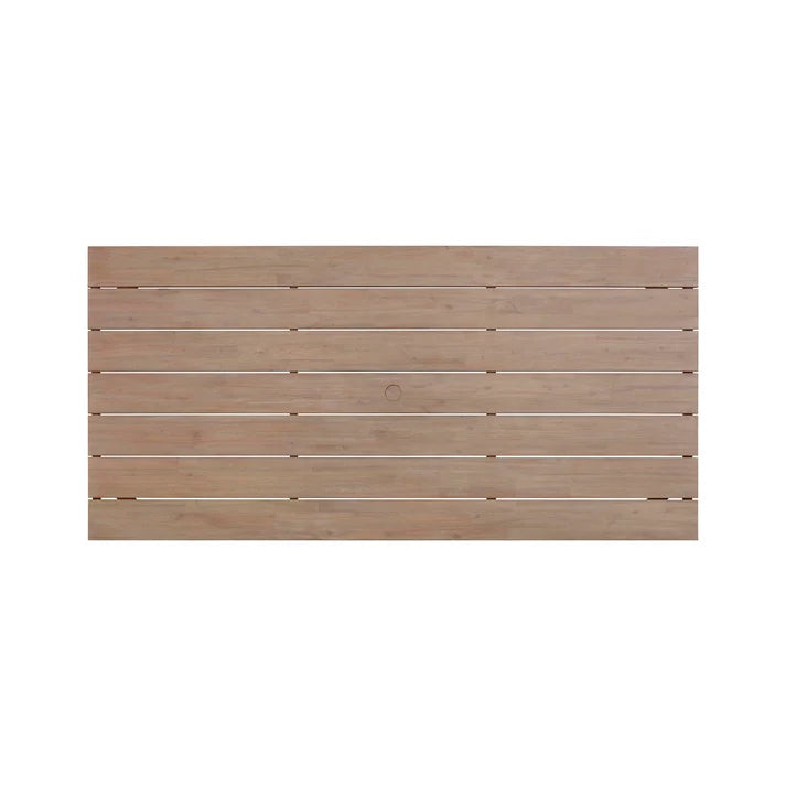 Cassie Natural Outdoor Rectangular Dining Table (75"-108")