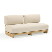 Reavan 67" Cream Performance Fabric Outdoor Lounge Sofa