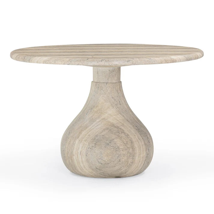 Smooch 47" Concrete Indoor/Outdoor Round Dining Table
