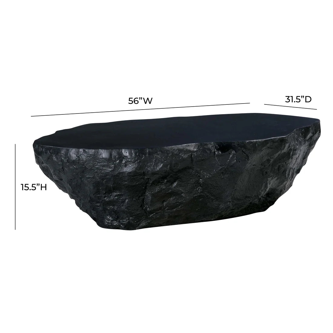 Crag 56" Concrete Indoor / Outdoor Coffee Table