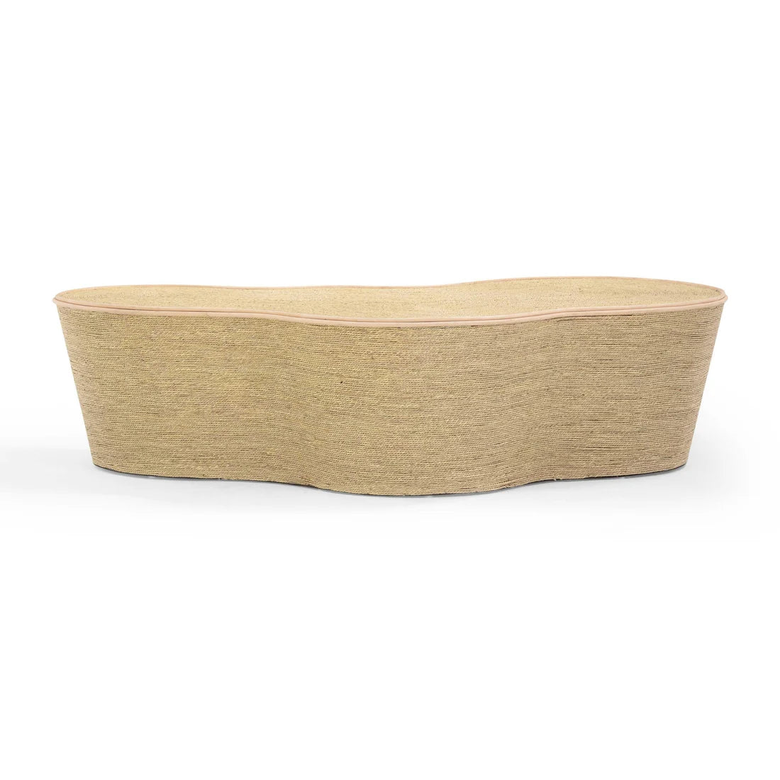 Slab 60" Natural Seagrass Coffee Table