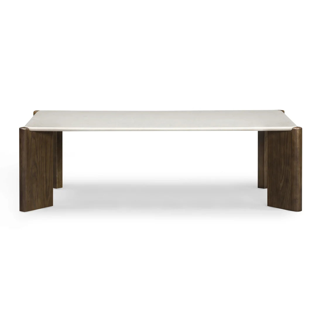 Restis 52" Cream Quartz Rectangular Coffee Table