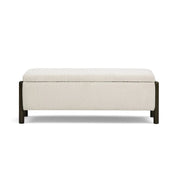 Abby 52" Nubby Fabric Storage Bench