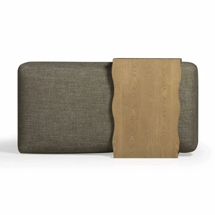 Spencer 54" Performance Basketweave Ottoman with Bridge Table
