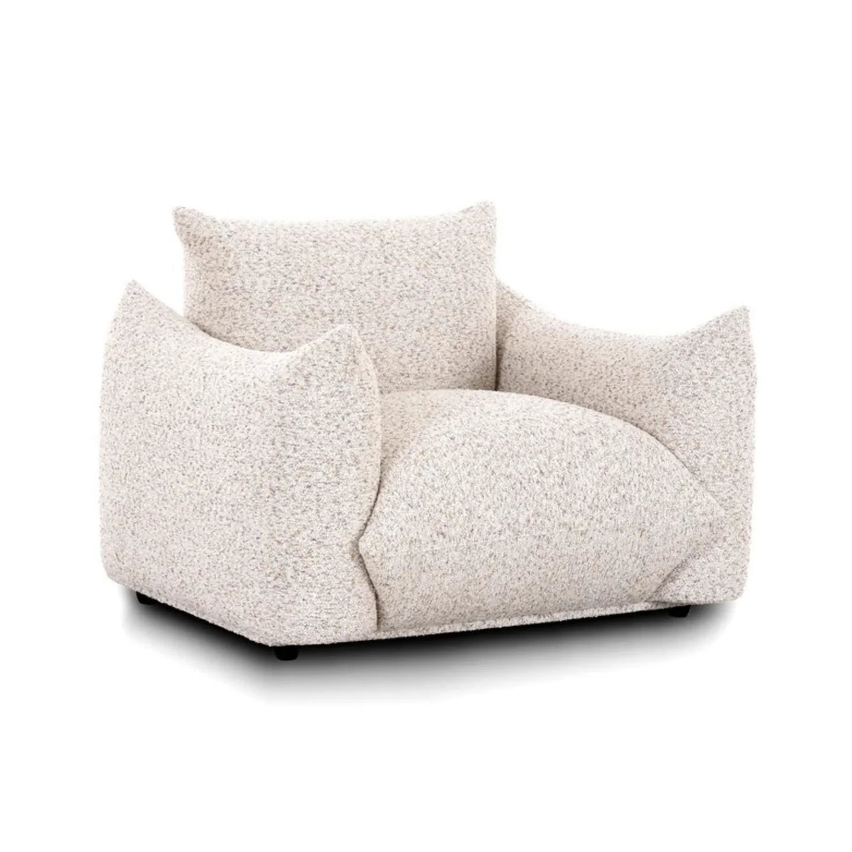 Saint Tropez Nubby Fabric Armchair in Sand