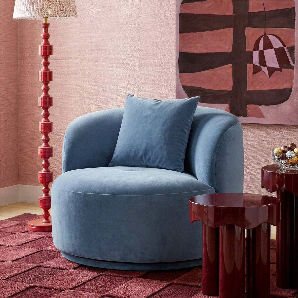 Fickle Swivel Accent Chair