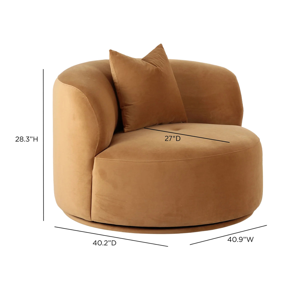 Fickle Swivel Accent Chair