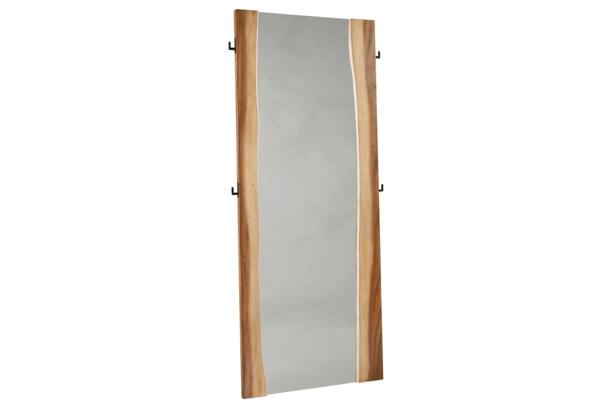 WINSLOW 31 X 76 INCH STANDING FLOOR MIRROR SMOKEY WALNUT