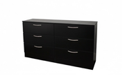ALLEGRO 6-DRAWER DRESSER BLACK MATTE