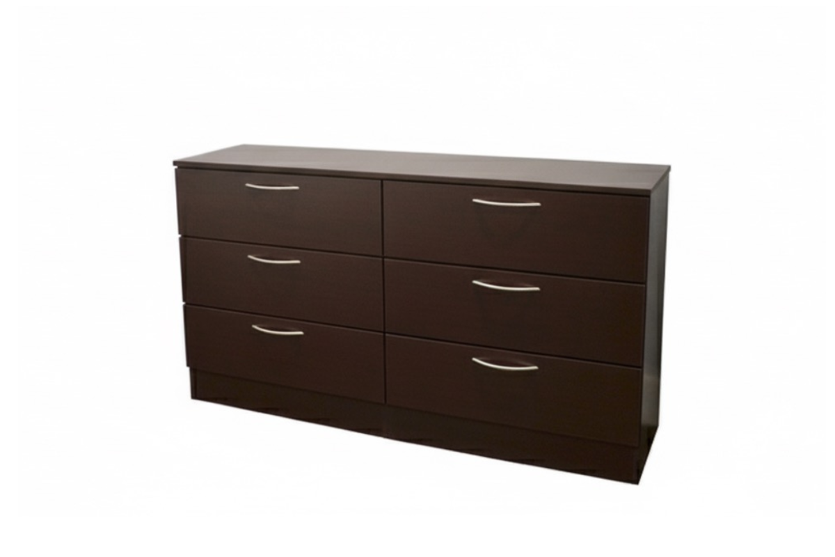 ALLEGRO 6-DRAWER DRESSER CAPPUCCINO MATTE
