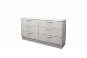 ALLEGRO 6-DRAWER DRESSER WHITE MATTE
