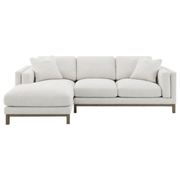 GENEVA BOUCLE UPHOLSTERED SECTIONAL CHAISE SOFA SAND