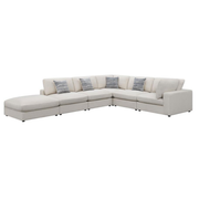CAMILAG UPHOLSTERED MODULAR SECTIONAL SOFA BEIGE