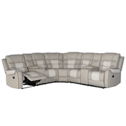 SARASOTA MANUAL RECLINER SECTIONAL GRAY/ICE