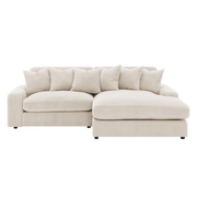 BLAINE UPHOLSTERED REVERSIBLE CHAISE SECTIONAL SOFA SAND