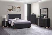 MARCELINE  BEDROOM SET BLACK
