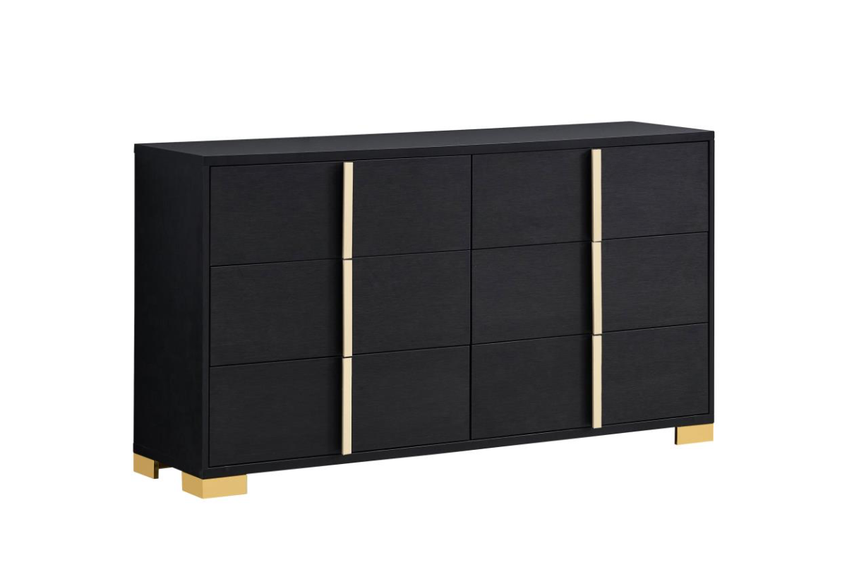 MARCELINE  BEDROOM SET BLACK
