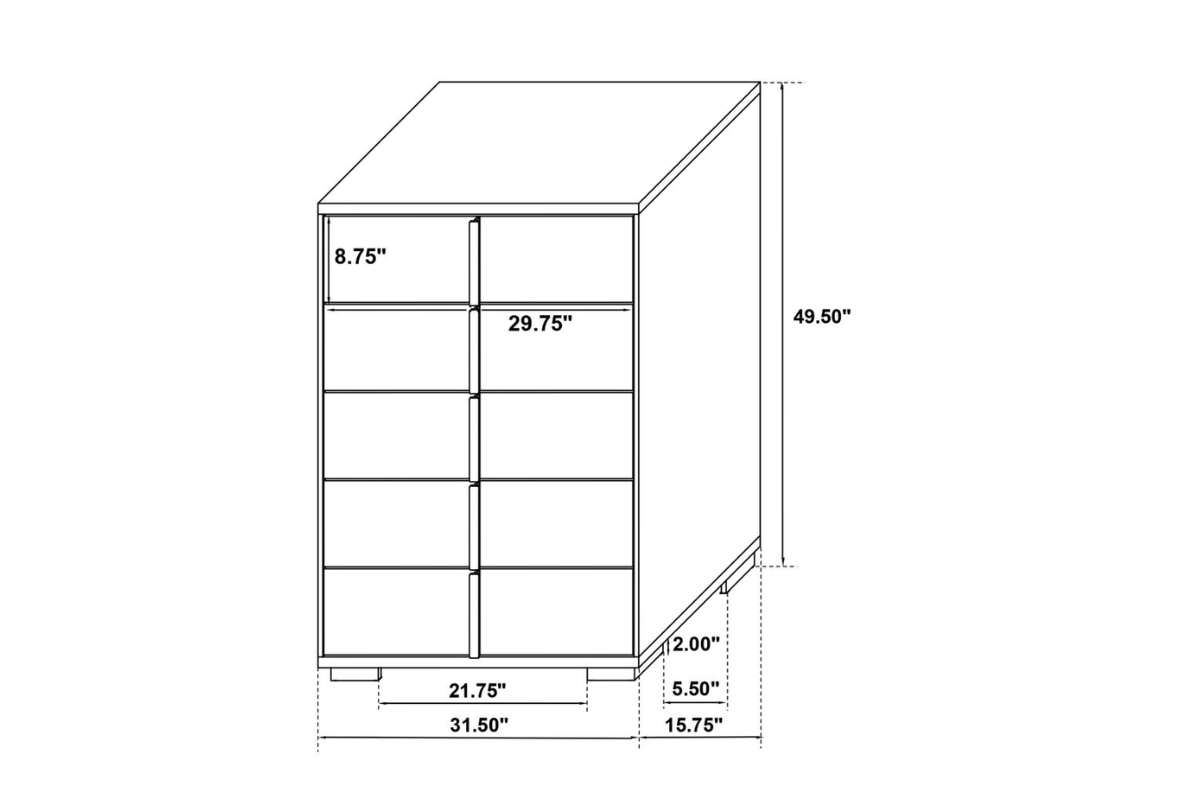 MARCELINE  BEDROOM SET BLACK
