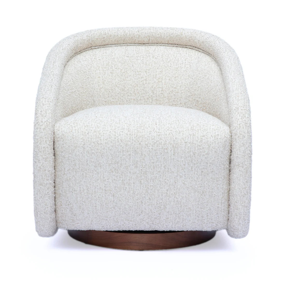 Clarke Cream Performance Boucle Swivel Accent Chair