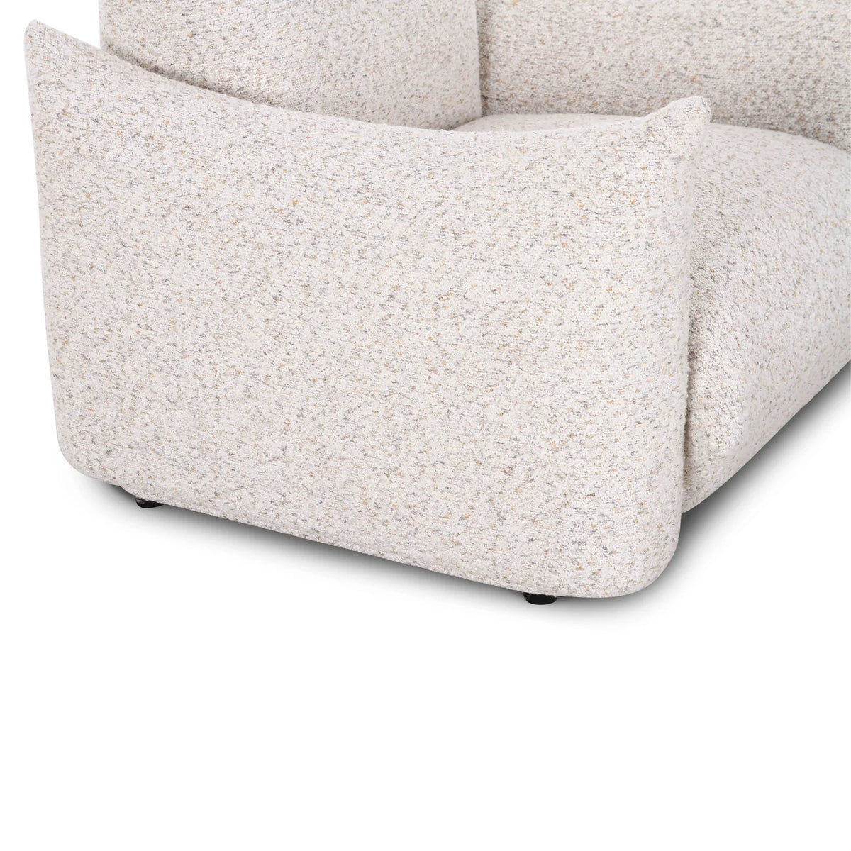 Saint Tropez Nubby Fabric Armchair in Sand