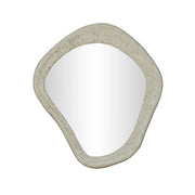 Orpheus Ribbed Faux Stone Wall Mirror