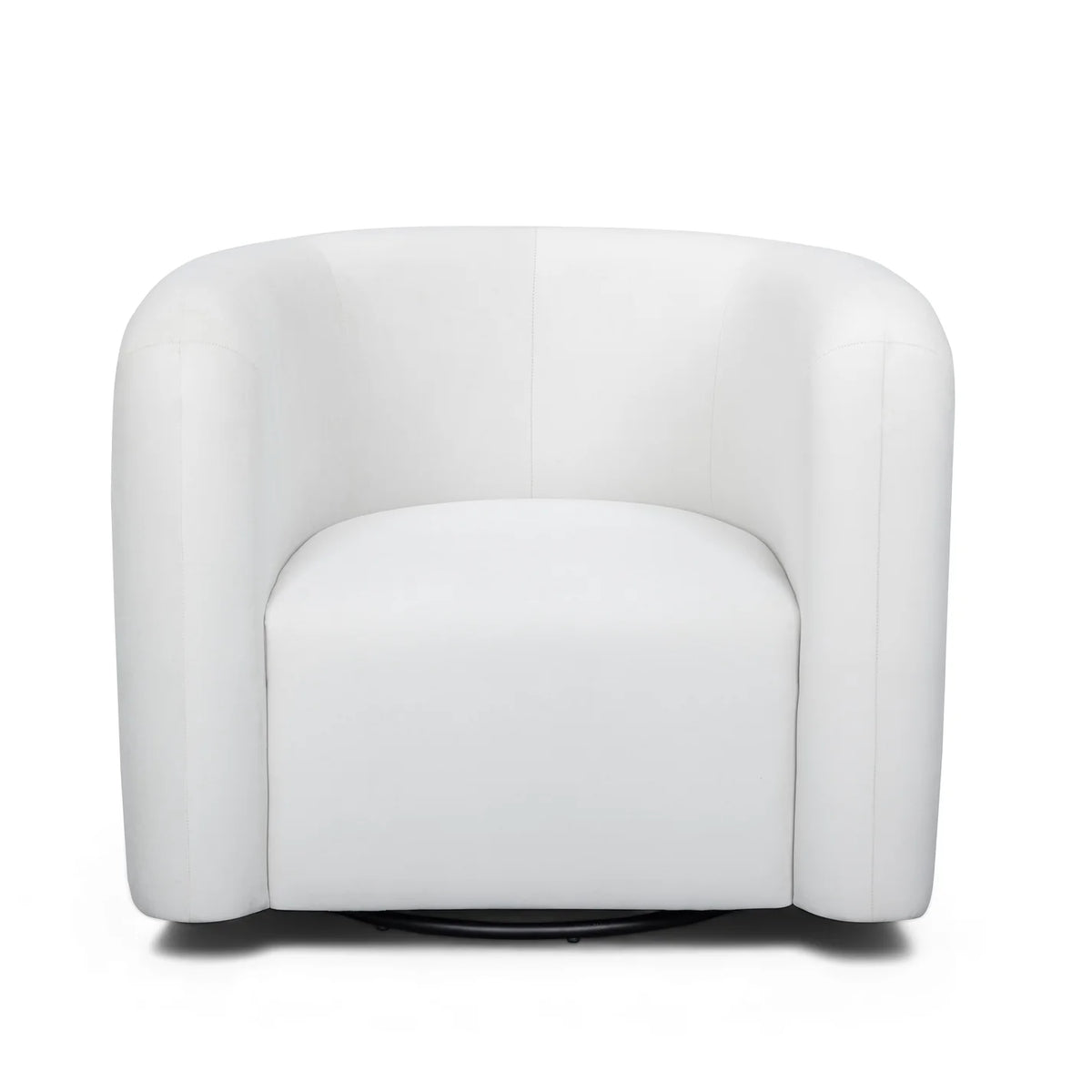 Curves Performance Velvet Swivel Accent Chair