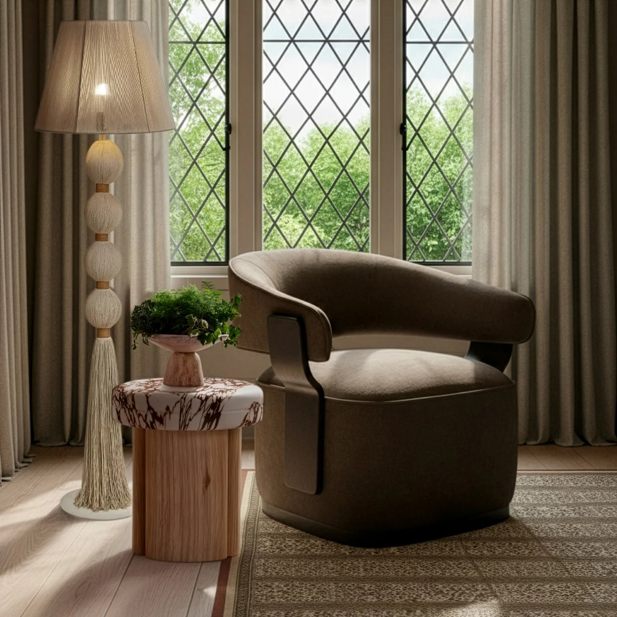 Madison Performance Swivel Accent Chair