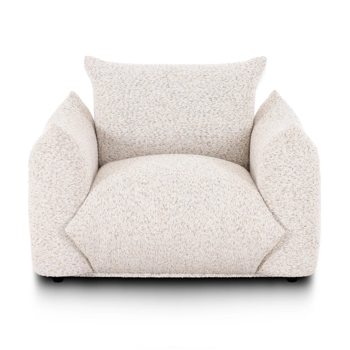 Saint Tropez Nubby Fabric Armchair in Sand