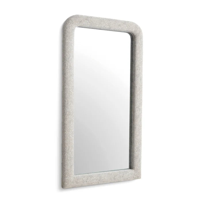 Heidi  Upholstered Oversized Floor Mirror