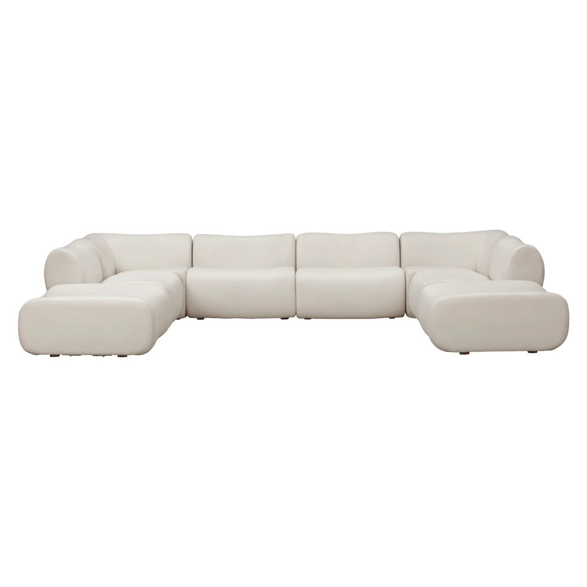 Zenith 8-Piece Contract-Grade Upcycled Fabric Modular U-Sectional