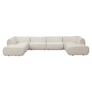Zenith 8-Piece Contract-Grade Upcycled Fabric Modular U-Sectional