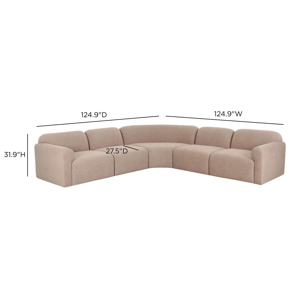 Gorge 5-Piece Modular Corner Sectional