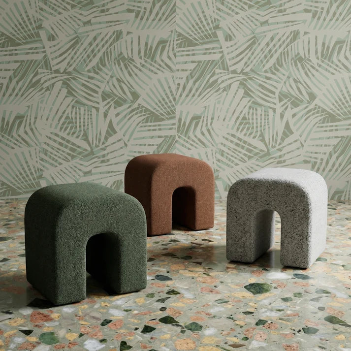 Desi Performance Fabric Ottoman